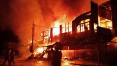 Kebakaran Pasar Inpres Sintang (1)