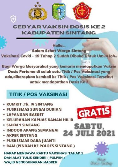 Vaksinasi 24 Juli 2021